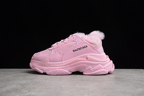 triple s 450 68562 W3CQ5 5000 BA LEN CIAGA TRIPLE S SNEAKERS PINK PINK BLACK WOMAN 35 39 MAN