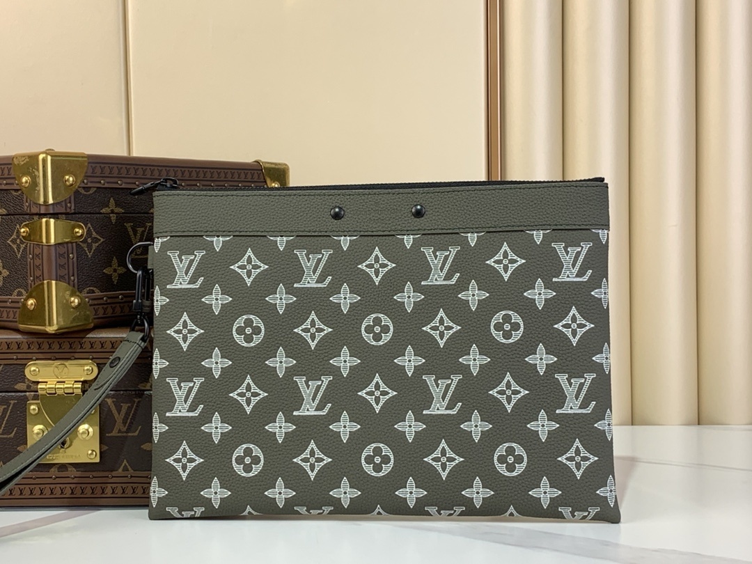 LV-Handbags M12499 Dark green (striped embossed)(1213)