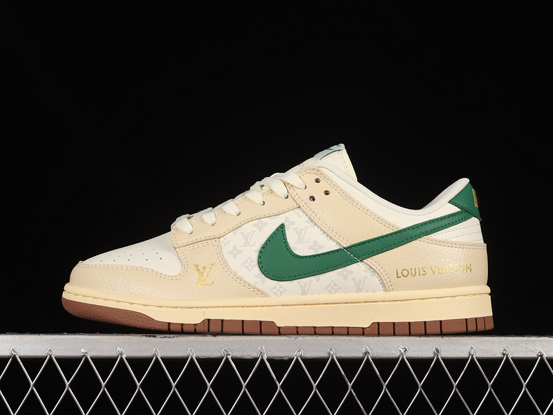 dunk 350 XD6188 003 DUNK LOW L V WHITE BEIGE GREEN WOMAN 36 39 MAN 40 45 4B6A