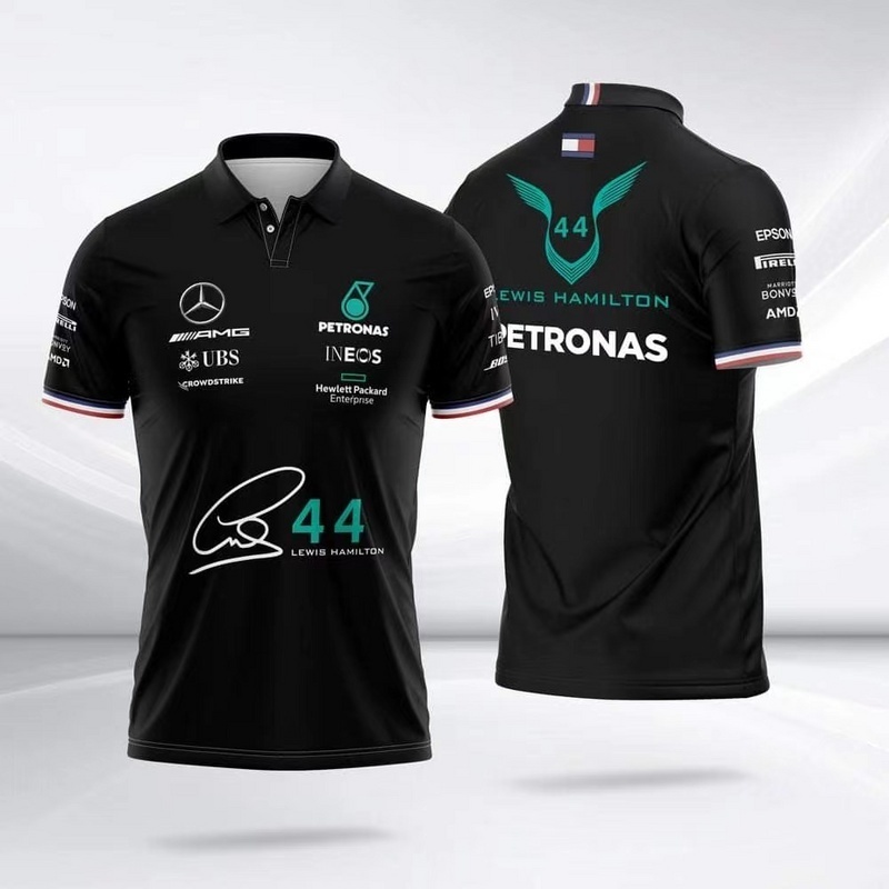 mercedes Mercedes black polo shirt S 5XL7623