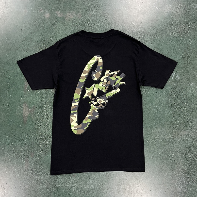 goat 78 Black Camouflage Pistol T Shirt2D38