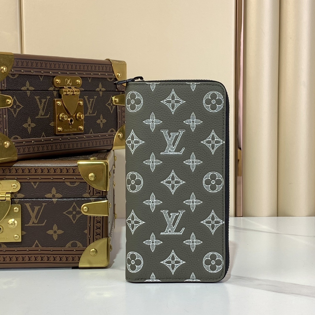 LV-Handbags M12578 Dark green (striped embossing)(67BA)