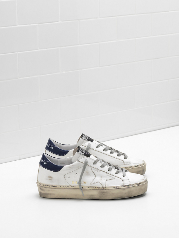 golden goose HI STAR Sneakers G33WS945.A5 Upper and star in calfskin Slight vintage treatment