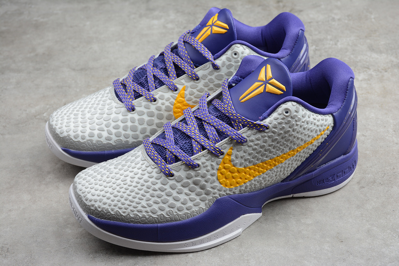 kobe 340 CW2190 104 KOBE VI WHITE PURPLE YELLOW MAN 40 46 3D91