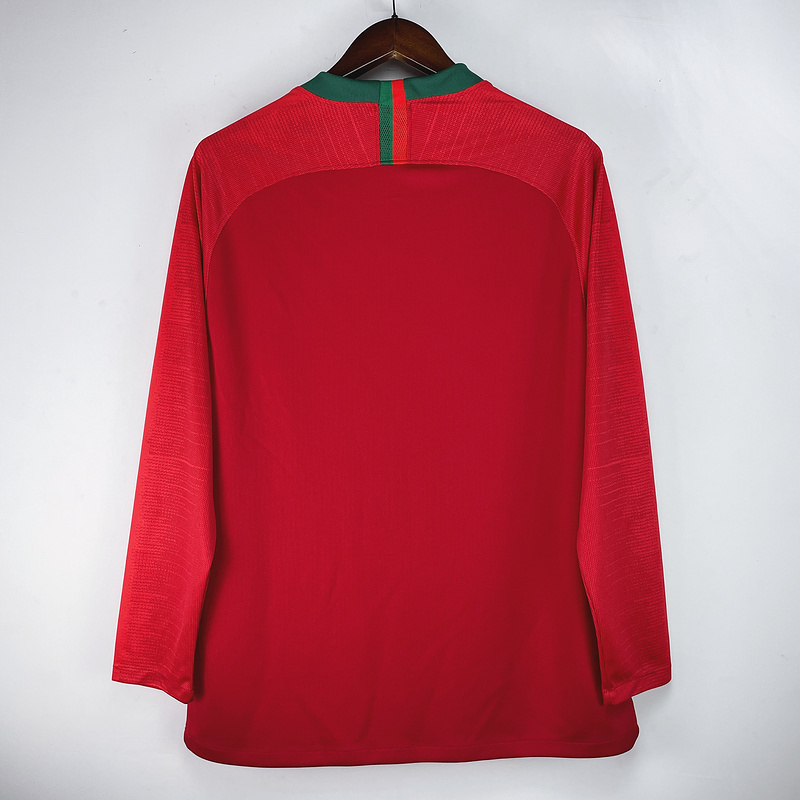 vintage Portugal retro LS soccer jerseys 2018 maglia calcio maillot football camisetas