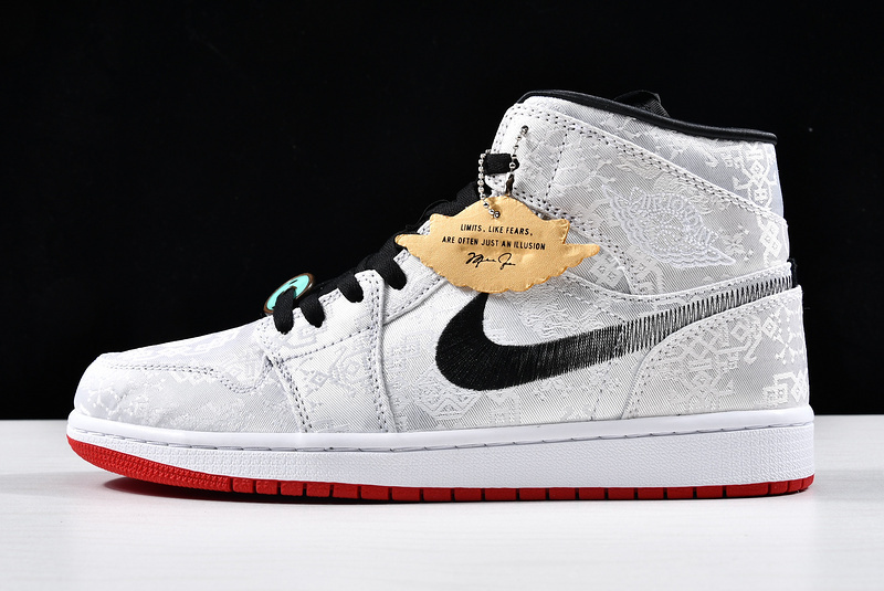 jordan 1 600 CU2804 100 ST CLOT X AIR JORDAN 1 MID FEARLESS WHITE BLACK RED MAN 40 46 DA12