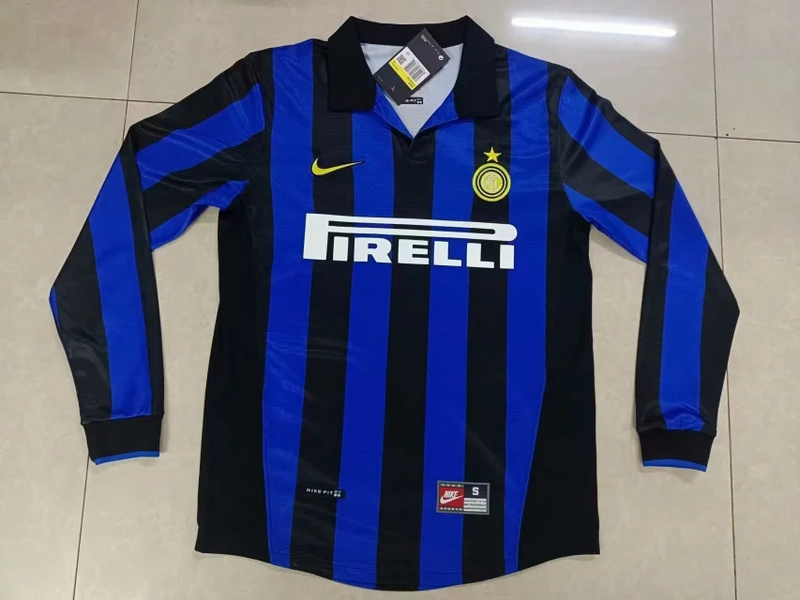 retro jersey Inter Milan LS retro soccer jerseys 1998 99 maglia calcio maillot football