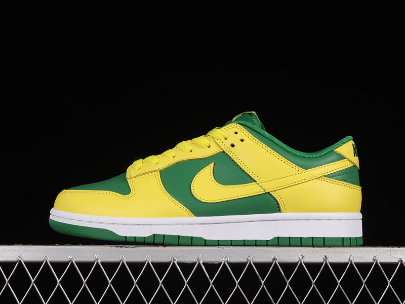 dunk 330 DV0833 300 SB DUNK LOW REVERSE BRAZIL APPLE GREEN WHITE YELLOW STRIKE UNISEX 36 46 D