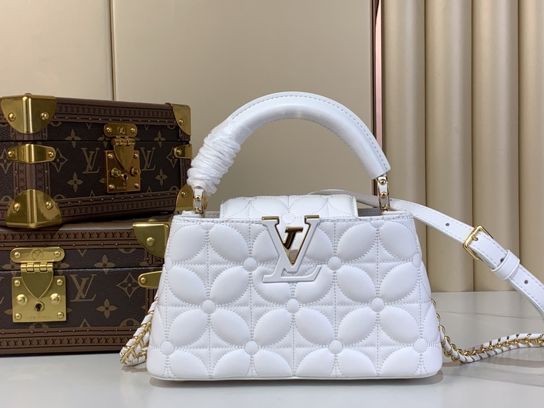 LV-Handbags m25283 White (Floral pattern)(E885)