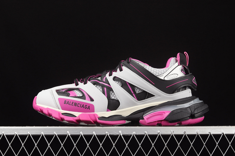 BALENCIAGA TRACK 【650】[W3NB25032]-[BA﹡LEN﹡CIAGA TRACK 4.0 SNEAKERS PINK∕WHITE∕BLACK]-[WOMAN︰35