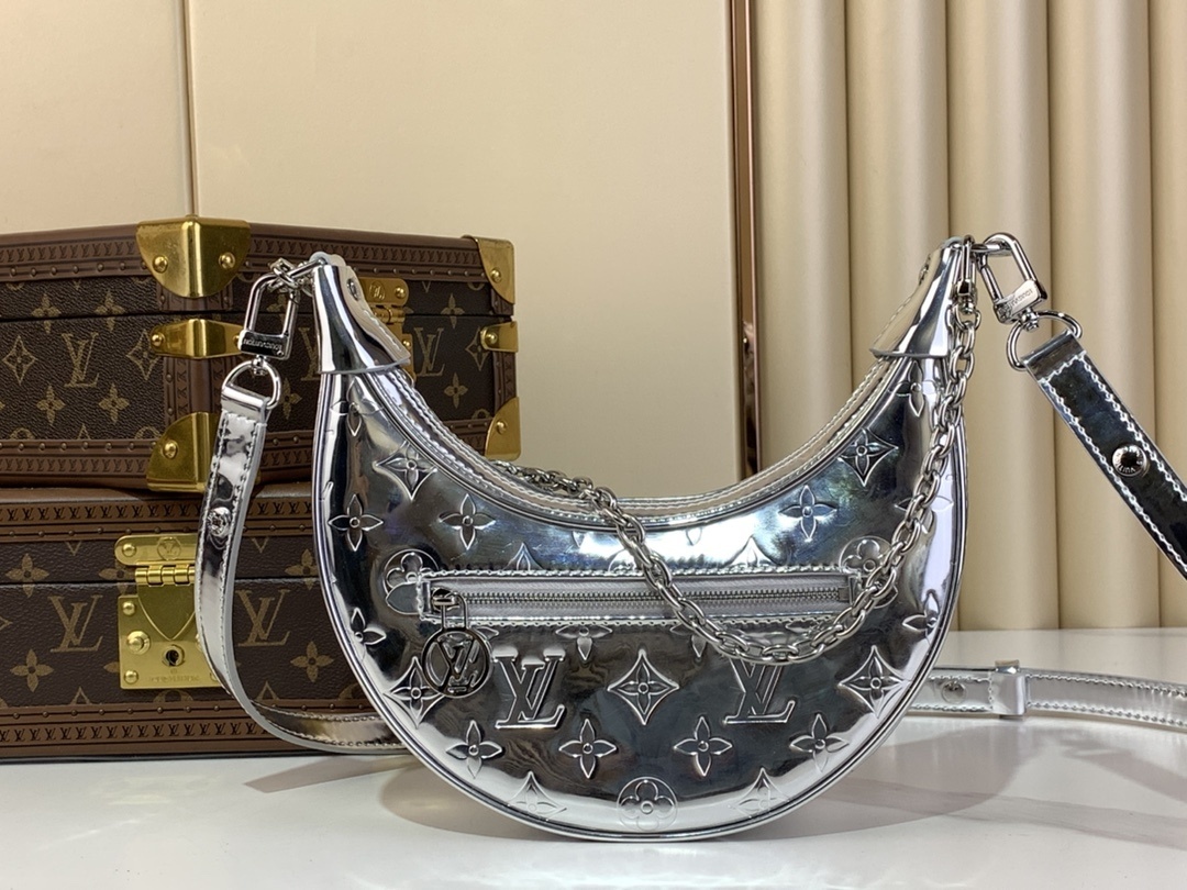 LV-Handbags m11833 Silver∕patent leather(E1C9)