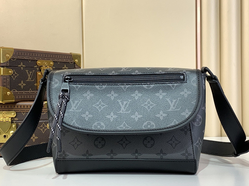 LV-Handbags m12636 Black flower with silver flower(A480)