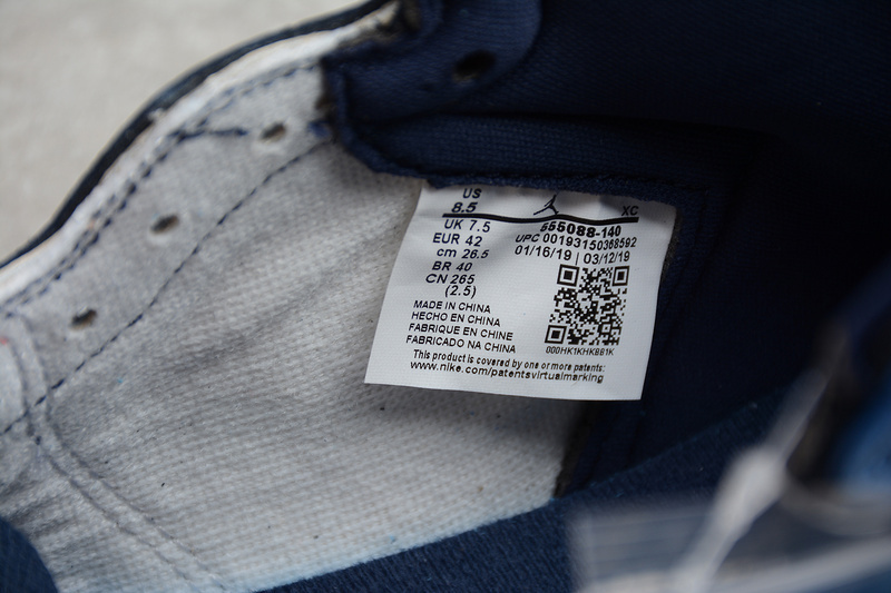 jordan 1 108 106 117 555088 140 ST AIR JORDAN 1 RETRO HIGH UNC LEATHER OBSIDIAN UNIVERSITY BL