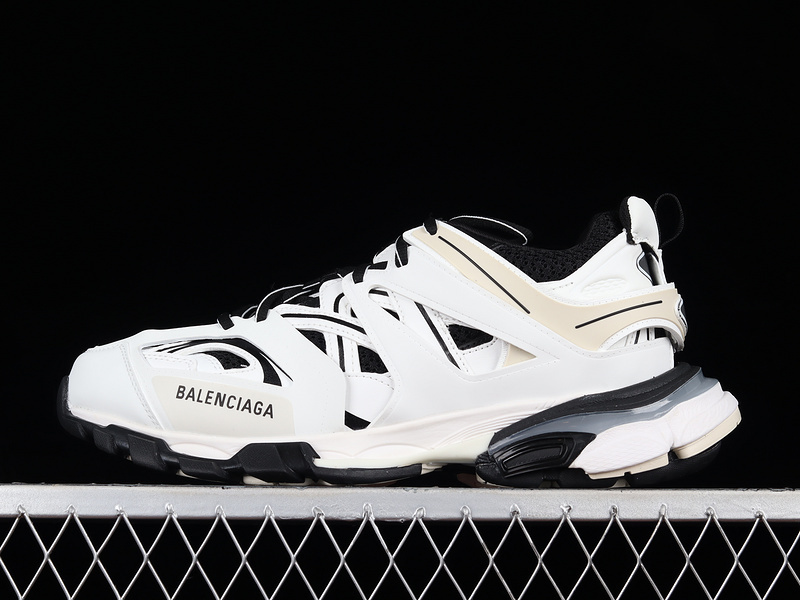 BALENCIAGA TRACK 【600】[BA﹡LEN﹡CIAGA TESS S.GOMMA SNEAKER WHITE∕BLACK∕BEIGE]-[WOMAN︰35-39]-[MAN