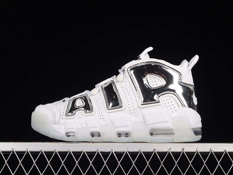 uptempo 390 917593 100 AIR MORE UPTEMPO CHROME WHITE CHROME BLUE TINT WOMAN 36 39 MAN 40 46 D