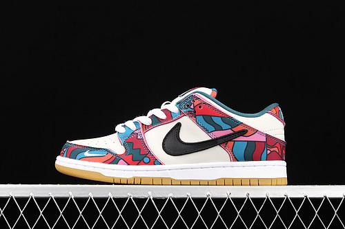 dunk 330 DH7695 600 DUNK LOW PRO PARRA ABSTRACT ART FIRE PINK GYM WHITE BLUE RED UNISEX 36 47
