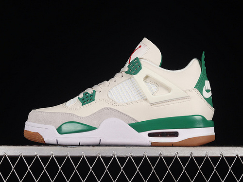 jordan 6 380 DR5415 103 SB X AIR JORDAN 4 RETRO SAIL PINE GREEN NEUTRAL GREY WHITE UNISEX 36