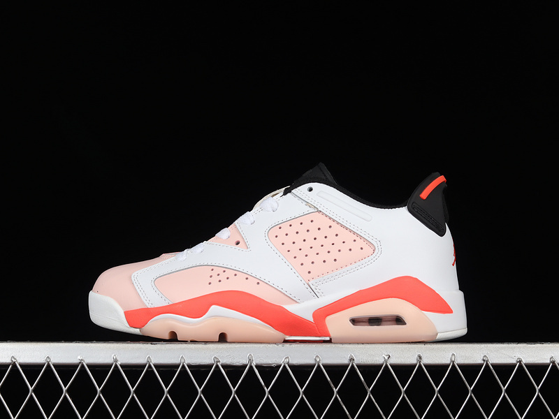 jordan 6 340 768878 102 AIR JORDAN 6 RETRO LOW GS WHITE ATMOSPHERE INFRARED 23 WOMAN 36 40 B9