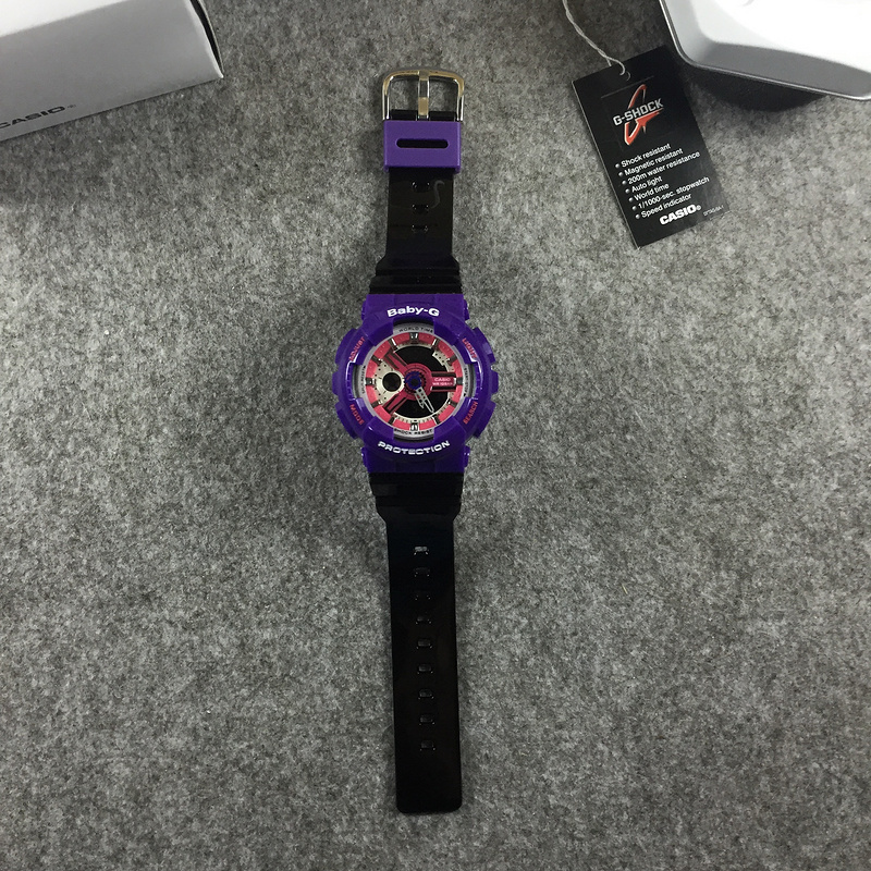 g shock original Casio G Shock Watch Baby G purple and black6F82