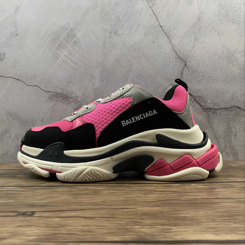 BALENCIAGA TRIPLE S 【470】[BA﹡LEN﹡CIAGA TRIPLE S SNEAKERS PINK∕BLACK∕BEIGE]-[WOMAN︰35-39]-[MAN︰