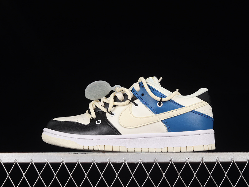 dunk 330 DJ6188 100 DUNK LOW WHITE BLACK BLUE WOMAN 36 39 MAN 40 46 180E