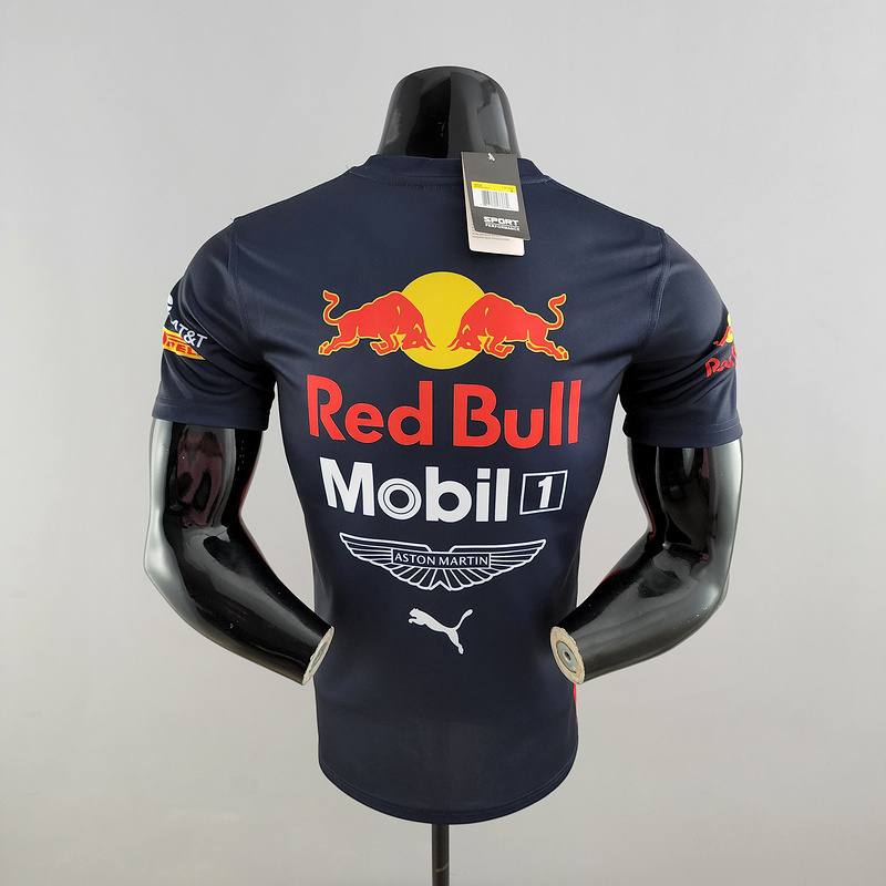 mercedes RedBull 2022 F1 blue shirt S 5XL89F5