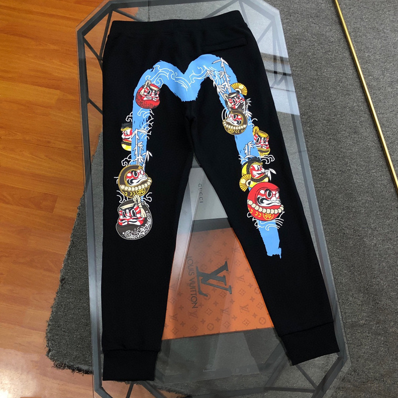 EVISU 1680）EVISU 福神 24新款 達摩 不倒翁 火山 字母 大M 長褲 棉褲 時