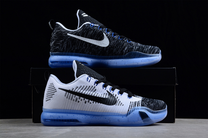 kobe 360 805937 101 KOBE 10 ELITE PREMIUM HTM SHARK JAW WHITE BLACK BLUE MAN 40 46 1938