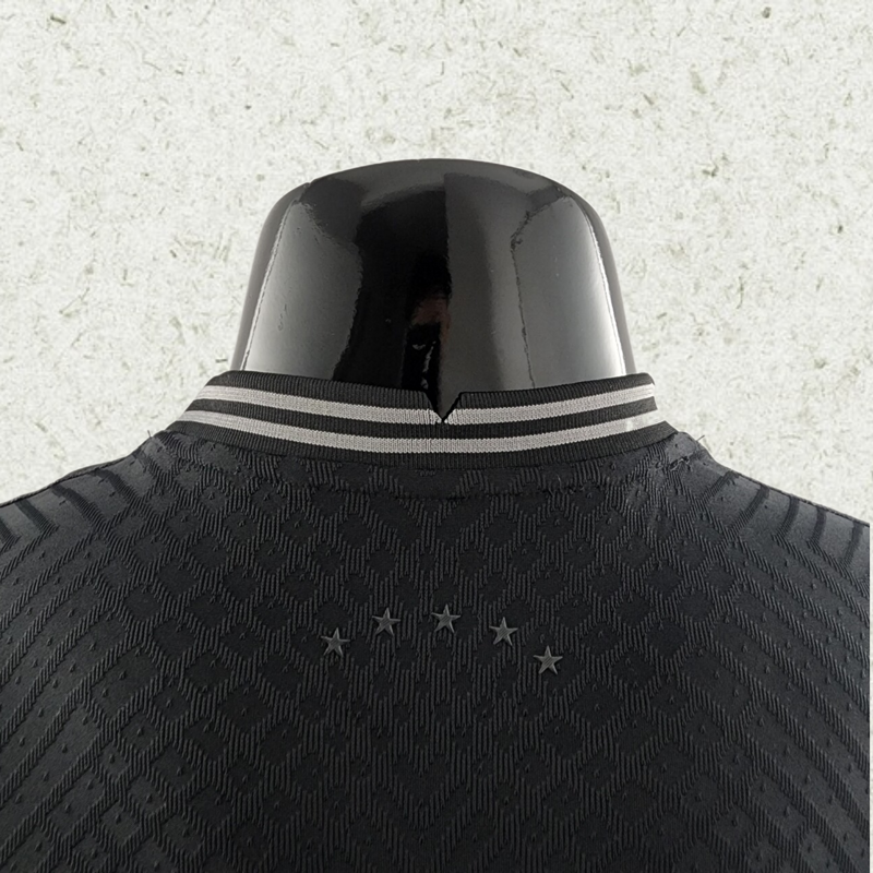 2022 Brazil player version all black soccer jersey Camiseta de futebyupoo camisas de time