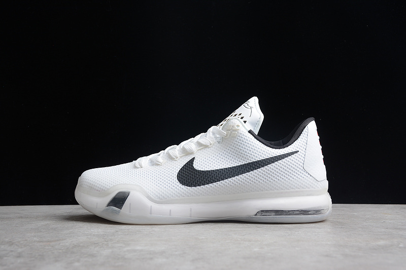 kobe 360 705317 100 KOBE 10 FUNDAMENTALS WHITE BLACK WOLF GREY MAN 40 46 EE5C