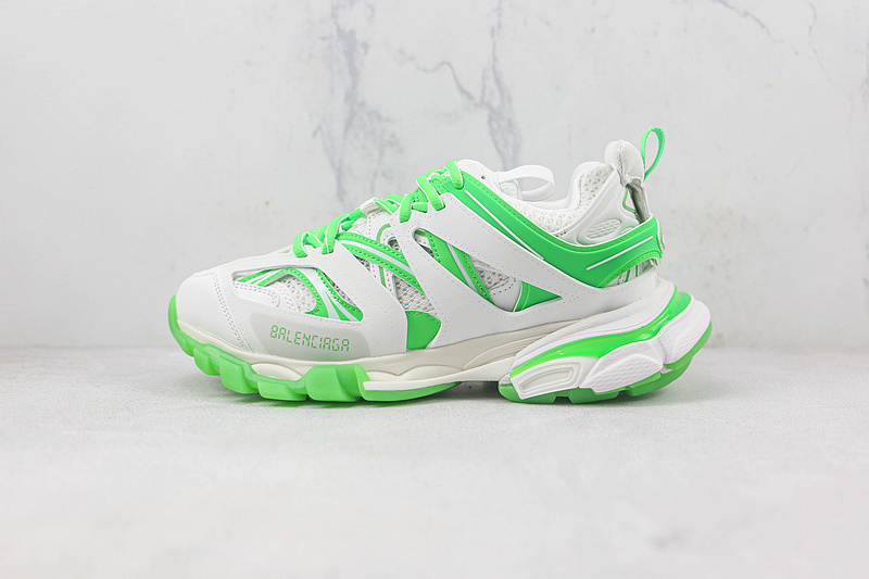 BALENCIAGA TRACK 【580】[OK BA﹡LEN﹡CIAGA TRACK 3.0 SNEAKERS WHITE∕WHITE∕GREEN]-[WOMAN︰35-39]-[MA