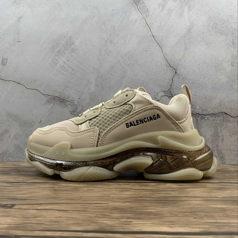 triple s 600 BA LEN CIAGA TRIPLE S BEIGE BEIGE BLACK WOMAN 35 39 MAN 40 46 0192
