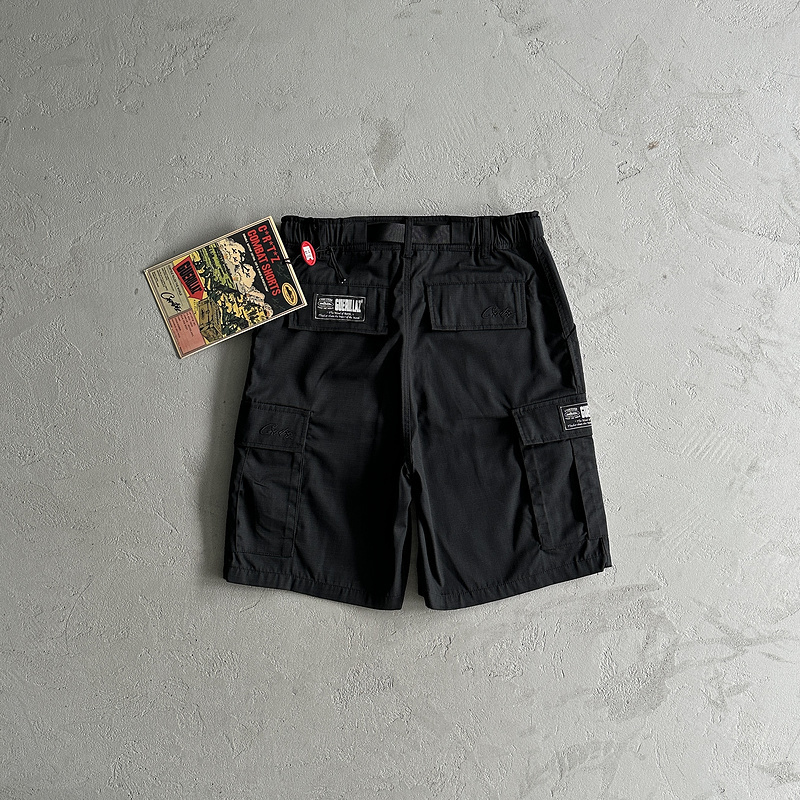goat 195 black cargo shortsD39F