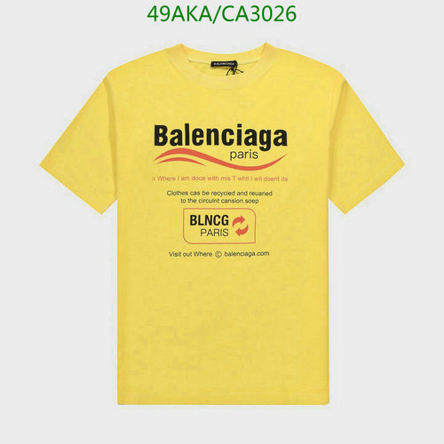 -Balenciaga T-Shirt Code︰ CA3026(7165) best sellers