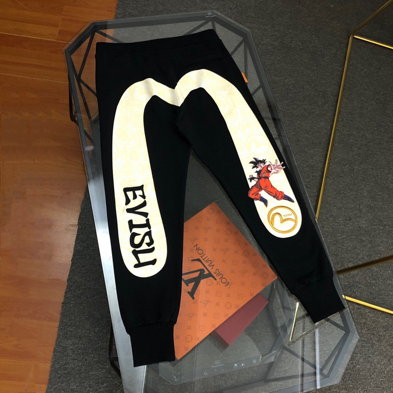 EVISU 1680）EVISU 福神 24新款 七龍珠 悟空 字母 大M 長褲 棉褲 時尚 潮