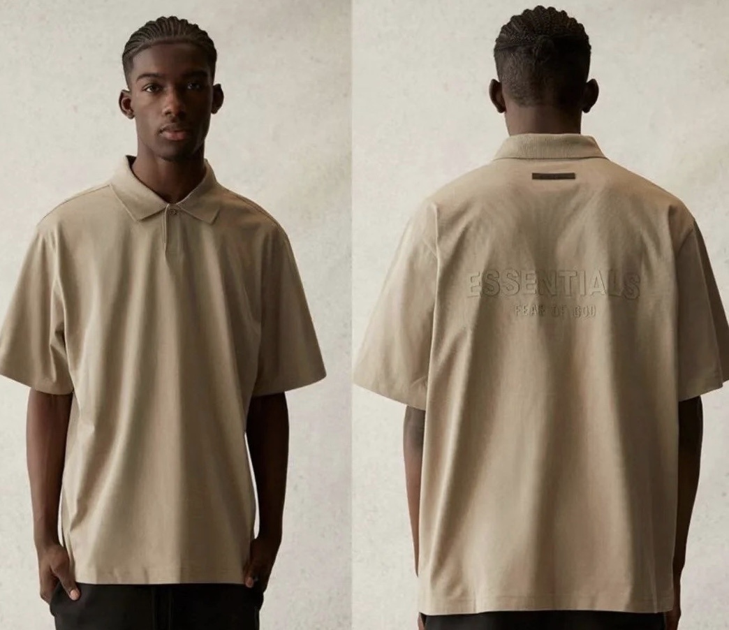 Fear of God FOG320 Fear of God 21 Essentials Back Letters Polo Shirt(2268)
