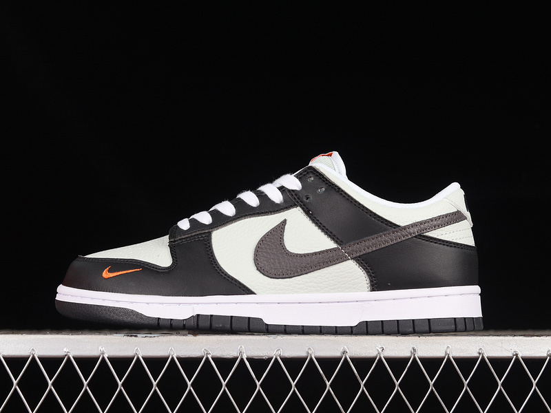 dunk 280 FN7808 001 DUNK LOW MINI SWOOSH BLACK WHITE TOTAL ORANGE WOMAN 36 39 MAN 40 45 D67E