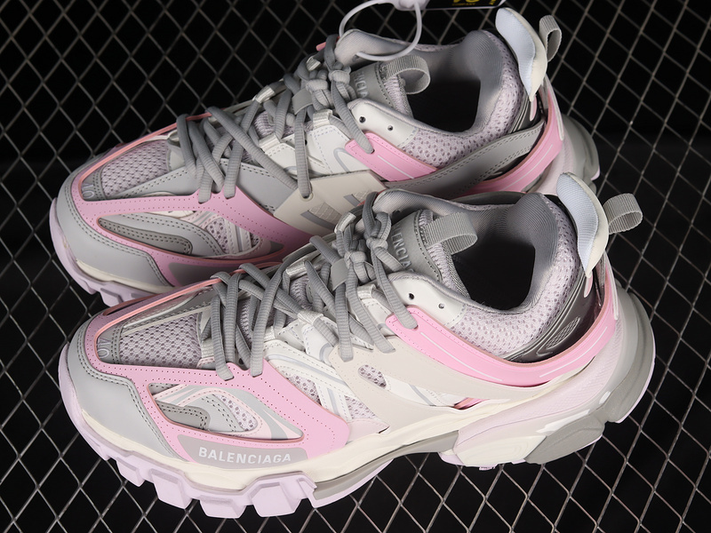 BALENCIAGA TRACK 【520】[W3AD61258]-[BA﹡LEN﹡CIAGA TRACK SNEAKER TESS WHITE∕GREY∕PINK]-[WOMAN︰36-