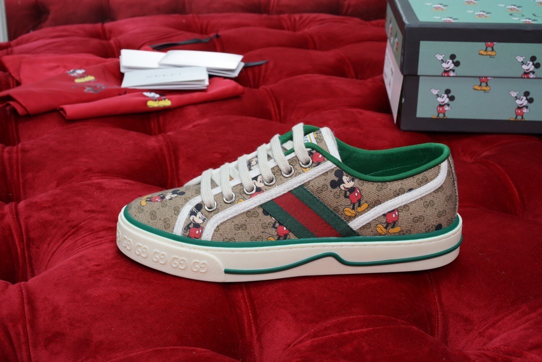 GUCCI SHOES Men and Women's Gucci Tennis 1977 sneaker 606110(155USD)(7E3B)