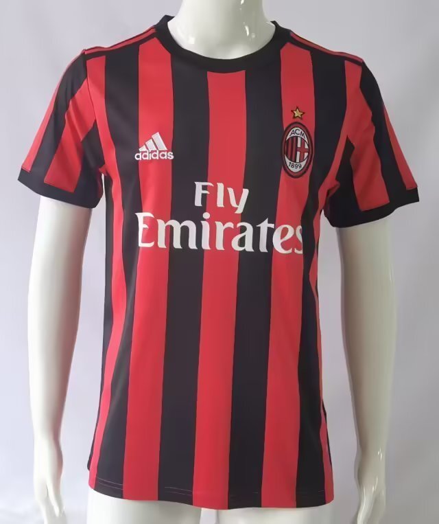 retro jersey AC Milan Retro soccer jerseys 2017 18 maglia calcio maillot football camis
