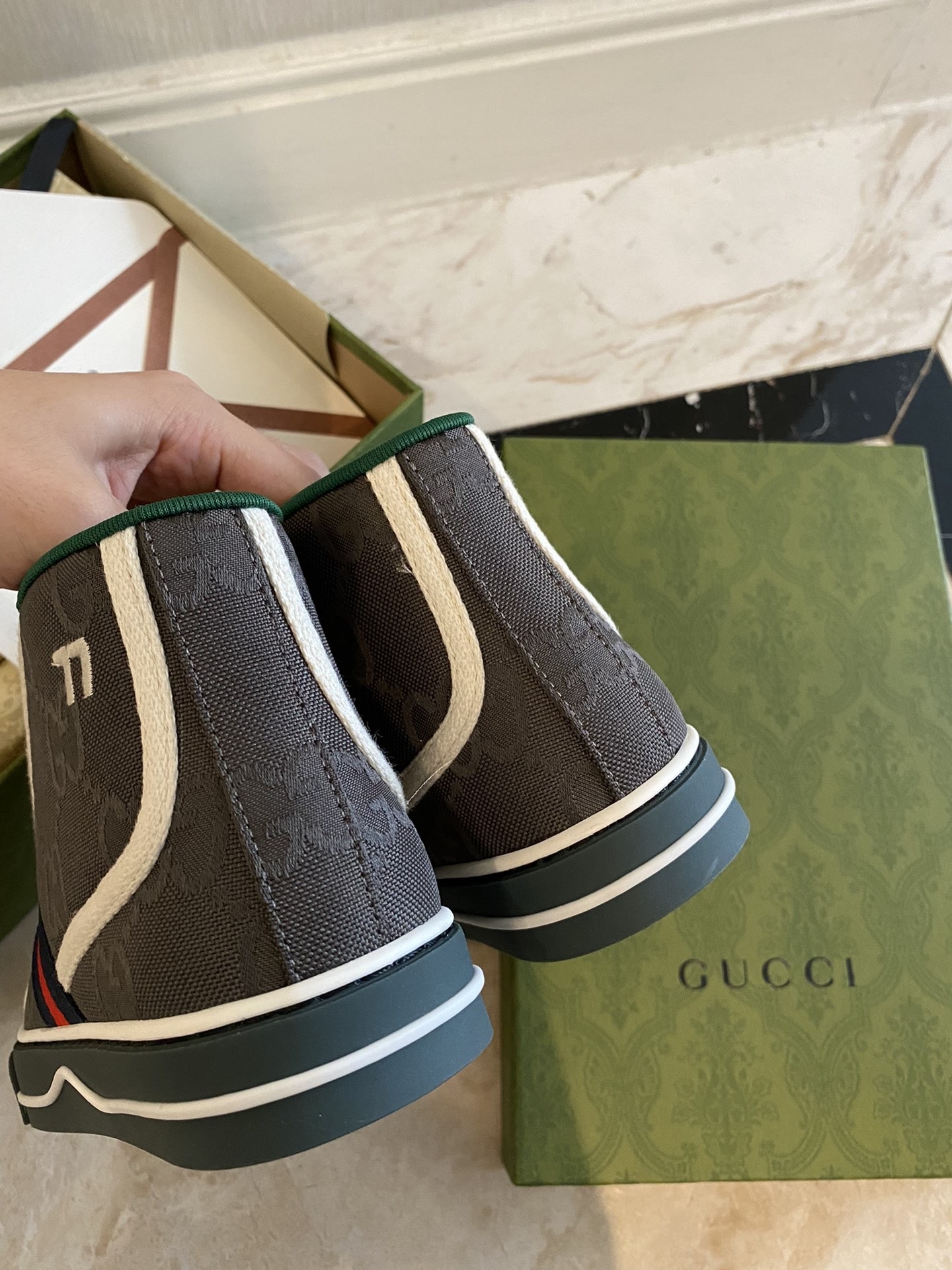 GUCCI SHOES Off The Grid high top Gucci Tennis 1977 628717(165usd)(8A45)