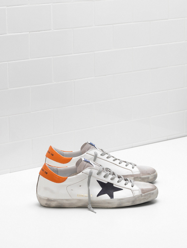 golden goose SUPERSTAR Sneakers G33MS590.L30 Upper in calf leather Suede star The toe and the