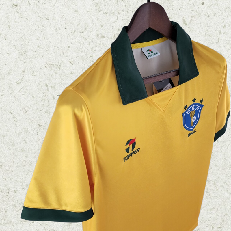 Retro 1988 Brazil home soccer jersey Camiseta de futebol maillot de camisas de time