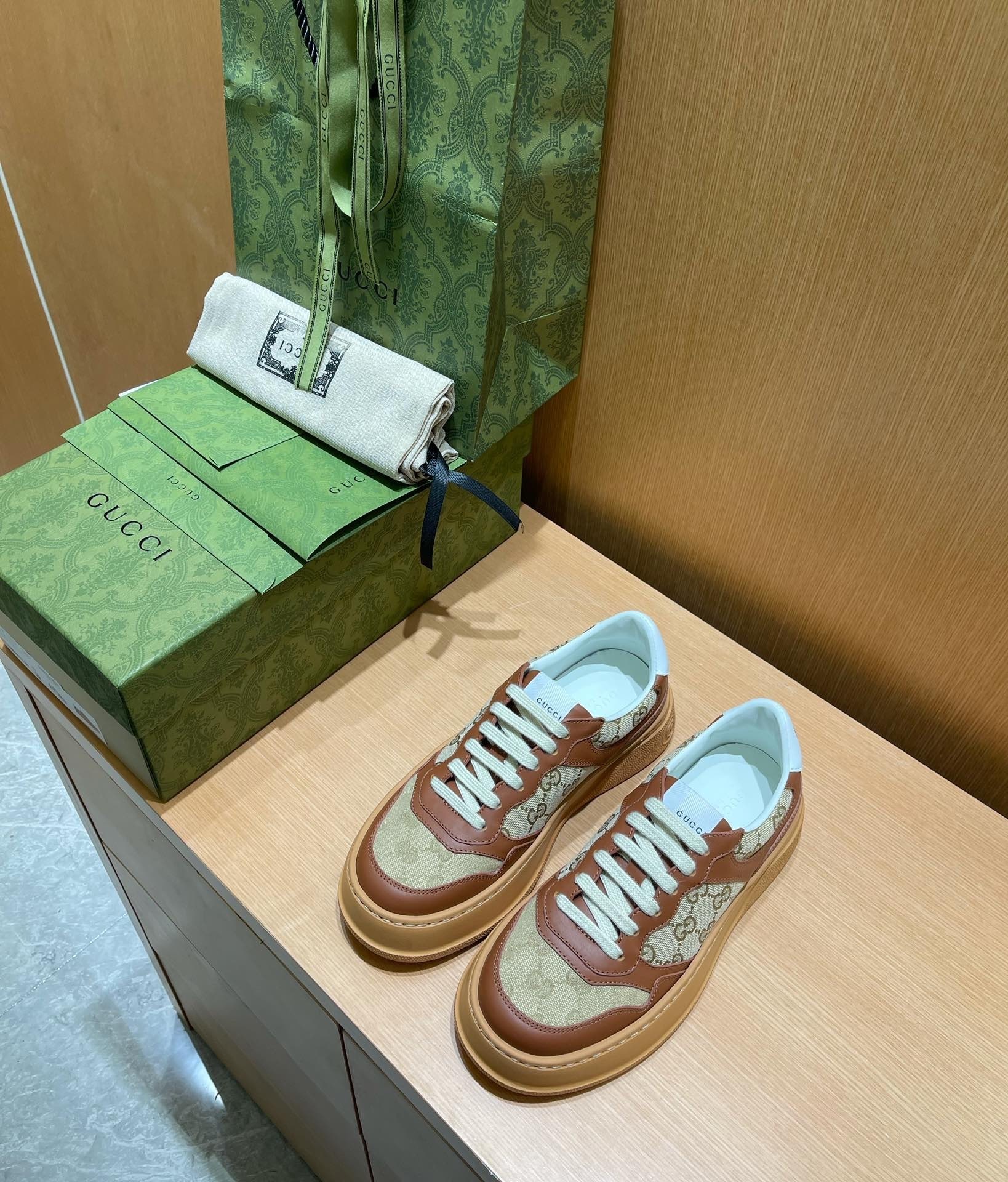 GUCCI SHOES Gucci Men's GG sneaker 675804(170usd)(5668)