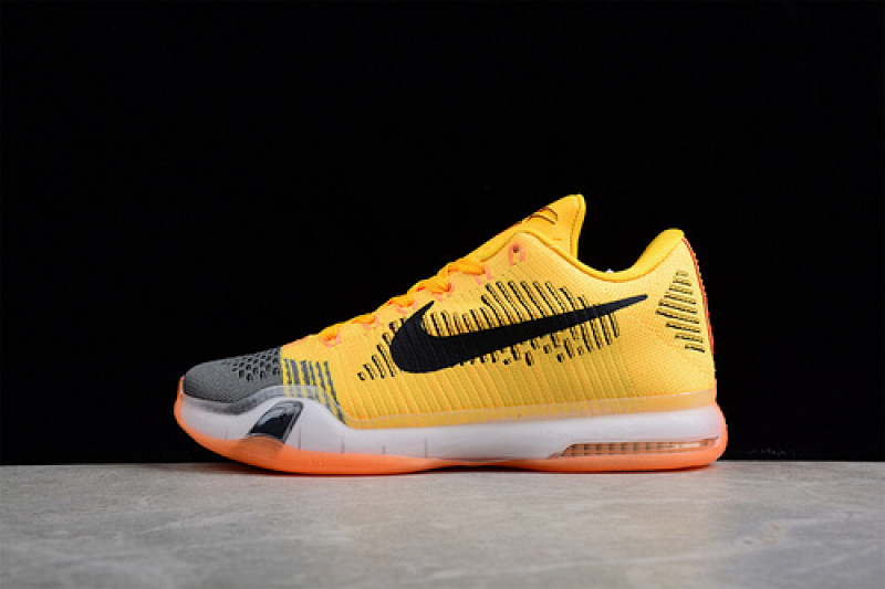 kobe 360 747212 818 KOBE 10 ELITE RIVALRY TOTAL ORANGE LASER ORANGE TUMBLED GREY BLACK MAN 40