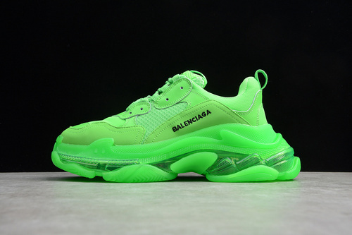 BALENCIAGA TRIPLE S 【340】[ECBA801084B]-[TRIPLE S SNEAKER DADSHOE FLUORESCENT GREEN]-[UNISEX︰36