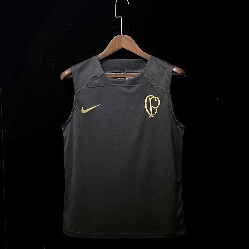 22∕23 Corinthians Pre-Match Training Black vest S-XXL(4628) palmeiras