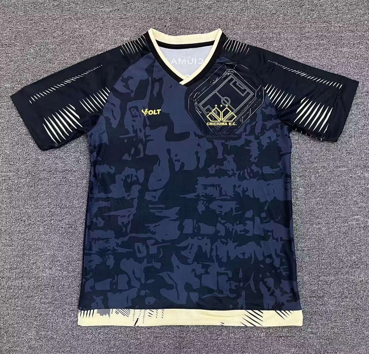 Brazil League Jerseys criciuma 24 black pre-match jersey(FD88)