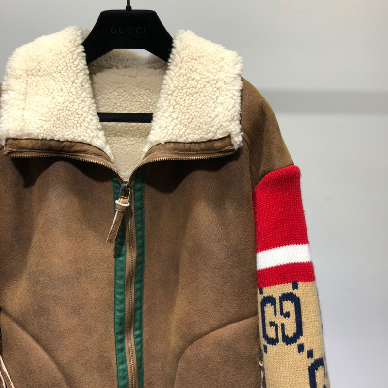 gucci 2020ss Gucc Leather Jacket 3FC7