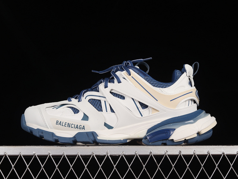 BALENCIAGA TRACK 【550】[W1GC49050]-[BA﹡LEN﹡CIAGA TRACK TESS S.GOMMA SNEAKER WHITE∕WHITE∕NAVY BL